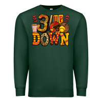 Sports Green three up three down softball Premium Sweatshirt - Jasminsmagicworld