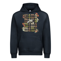 Navy mama mama mama mama western flower Urban Hoodie - NancyCooperArtShop