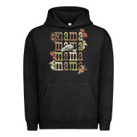 Pigment Black mama mama mama mama western flower Urban Hoodie - NancyCooperArtShop
