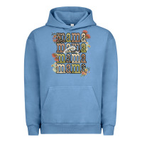 Pigment Pebble Blue mama mama mama mama western flower Urban Hoodie - NancyCooperArtShop