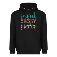 Black smart  sassy fierce Heavyweight Hoodie - JahusDesignShop