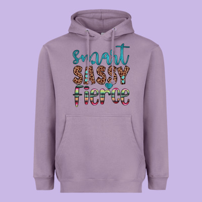 Smart  Sassy Fierce Heavyweight Hoodie Designed By Jahusdesignshop