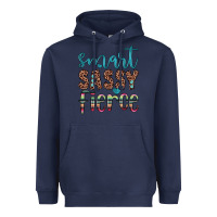 Navy smart  sassy fierce Heavyweight Hoodie - JahusDesignShop
