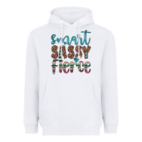 White smart  sassy fierce Heavyweight Hoodie - JahusDesignShop