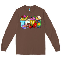 Chestnut school coffee cups Long Sleeve Tee - Zillion Design Studio