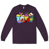 Plum school coffee cups Long Sleeve Tee - Zillion Design Studio