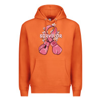 Carrot survivor breast cancer with boxing gloves Premium Hoodie - MaliasSmallBusiness