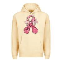 Pina Colada survivor breast cancer with boxing gloves Premium Hoodie - MaliasSmallBusiness