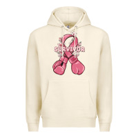 Tofu survivor breast cancer with boxing gloves Premium Hoodie - MaliasSmallBusiness