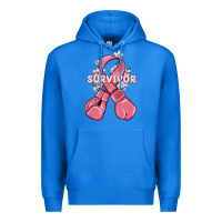 True Royal survivor breast cancer with boxing gloves Premium Hoodie - MaliasSmallBusiness