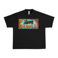 Black mama with baby bear and leopard license plate Urban Heavy Tee - Artiststas