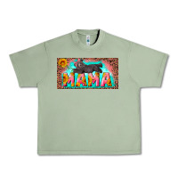 Oil Green mama with baby bear and leopard license plate Urban Heavy Tee - Artiststas