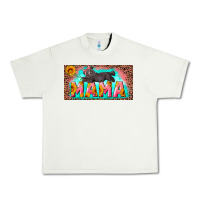 Pistachio mama with baby bear and leopard license plate Urban Heavy Tee - Artiststas