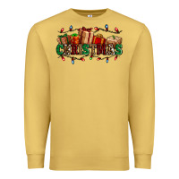 Antique Gold western christmas gifts Premium Sweatshirt - AdoDesignShop