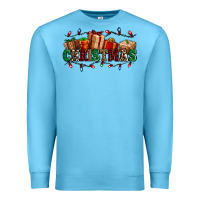 Ocean Blue western christmas gifts Premium Sweatshirt - AdoDesignShop