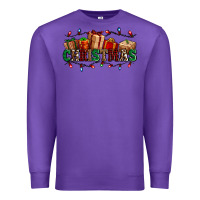 Purple western christmas gifts Premium Sweatshirt - AdoDesignShop