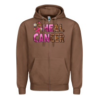 Chestnut Heal Cancer Zipper Hoodie - texasbilliewilder