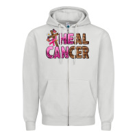Dove Grey Heal Cancer Zipper Hoodie - texasbilliewilder
