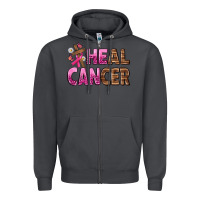 Smoke Heal Cancer Zipper Hoodie - texasbilliewilder