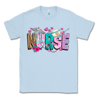 Dusty Blue nurse Classic Tee - texasbilliewilder