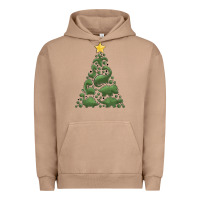 Pigment Burro dinosaur christmas tree Urban Hoodie - MaliasSmallBusiness