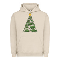 Pigment French Oak dinosaur christmas tree Urban Hoodie - MaliasSmallBusiness
