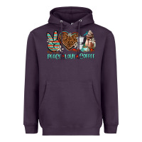 Plum peace love coffee Heavyweight Hoodie - AdoDesignShop