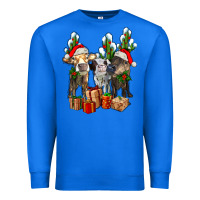 True Royal western christmas cows and cactuses Premium Sweatshirt - AdoDesignShop