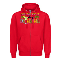 Red you had me at day drinking Zipper Hoodie - Zillion Design Studio
