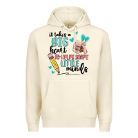Sandshell it takes a big hearts to helps shape little minds Premium Hoodie - MaliasSmallBusiness