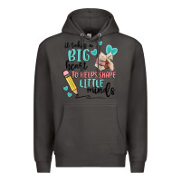 Smoke it takes a big hearts to helps shape little minds Premium Hoodie - MaliasSmallBusiness
