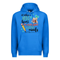 True Royal it takes a big hearts to helps shape little minds Premium Hoodie - MaliasSmallBusiness