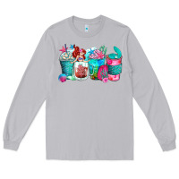 Moon Dust mermaid coffee cups Long Sleeve Tee - Zillion Design Studio