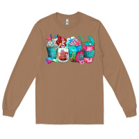 Toasted Coconut mermaid coffee cups Long Sleeve Tee - Zillion Design Studio