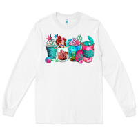 White mermaid coffee cups Long Sleeve Tee - Zillion Design Studio