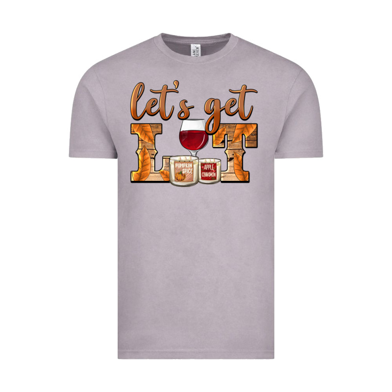 Let's Get Lit Candles Vintage Tee by BarkalooDesign | Teevron