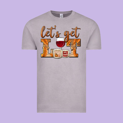 Let's Get Lit Candles Vintage Tee Designed By Barkaloodesign