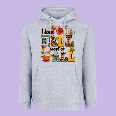I Love Fall Most Of All Heavyweight Hoodie Designed By Adodesignshop