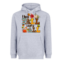 Heather Grey i love fall most of all Heavyweight Hoodie - AdoDesignShop