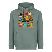 Sage i love fall most of all Heavyweight Hoodie - AdoDesignShop
