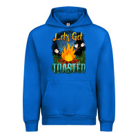 Cobalt lets get toasted Urban Hoodie - NancyCooperArtShop