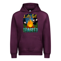 Mauve Wine lets get toasted Urban Hoodie - NancyCooperArtShop