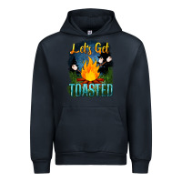 Navy lets get toasted Urban Hoodie - NancyCooperArtShop