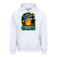 White lets get toasted Urban Hoodie - NancyCooperArtShop