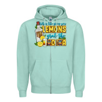 Seafoam when life gives you lemons grab the vodka Zipper Hoodie - Zillion Design Studio