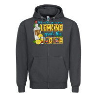 Smoke when life gives you lemons grab the vodka Zipper Hoodie - Zillion Design Studio