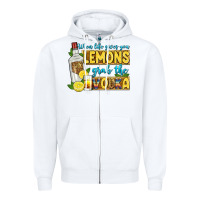 White when life gives you lemons grab the vodka Zipper Hoodie - Zillion Design Studio