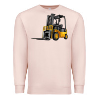 Pale Pink forklift Premium Sweatshirt - Artiststas