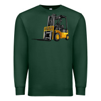 Sports Green forklift Premium Sweatshirt - Artiststas