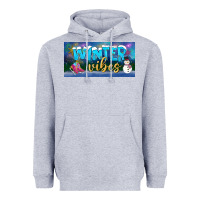Heather Grey winter vibes license plate Heavyweight Hoodie - BundleAndBundleShop